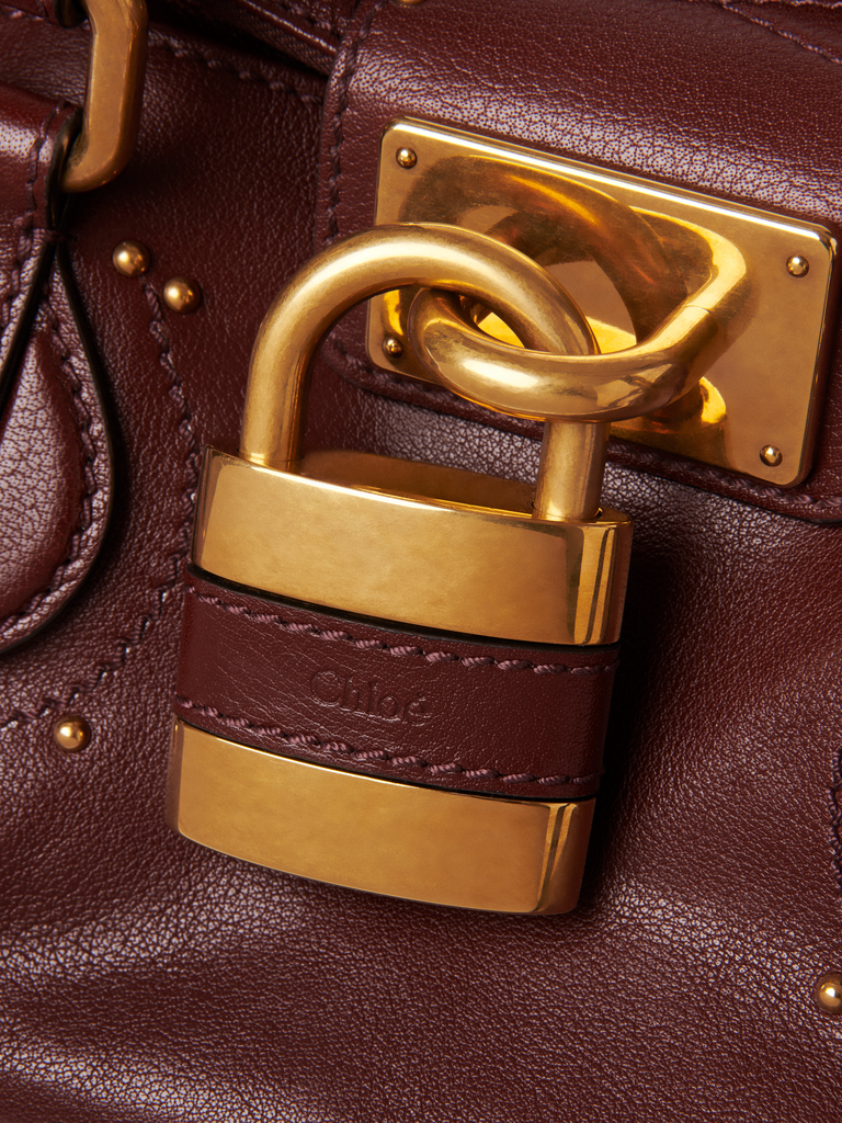 Leather Padlock Shoulder Bag