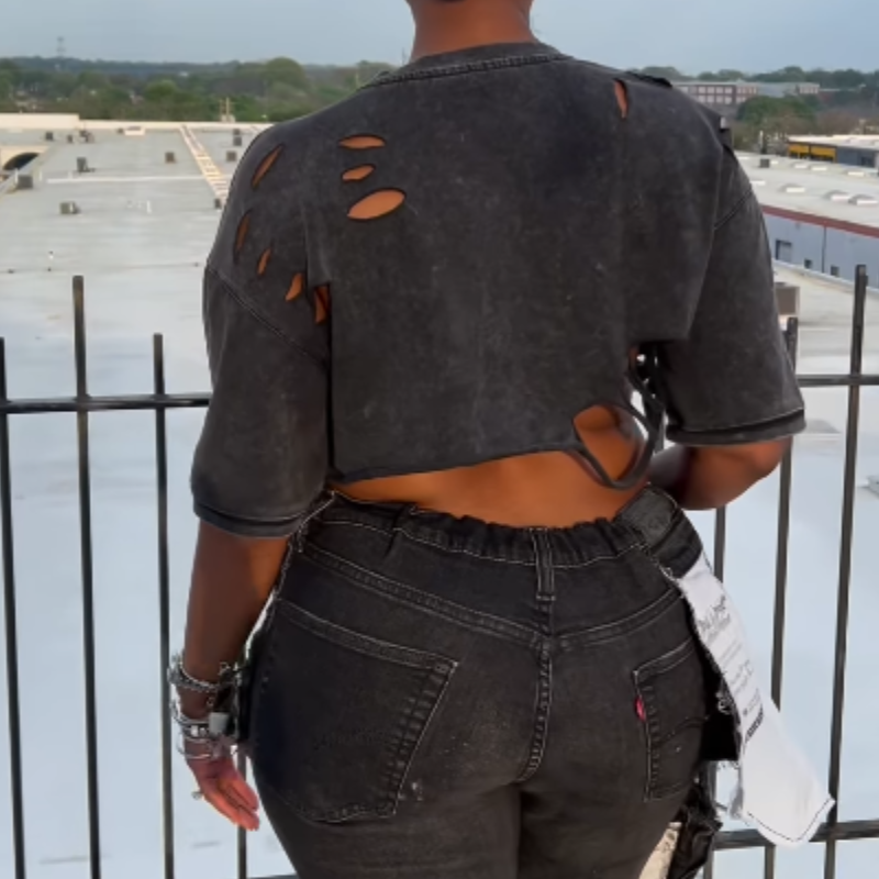 Stylish Rough Pin T-shirt