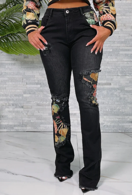 Black Stretch Jeans